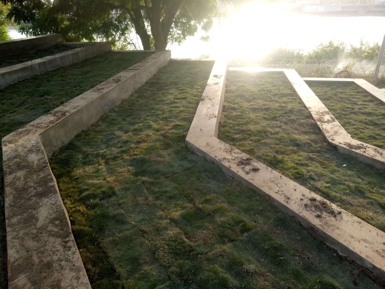 Irrigated green channel