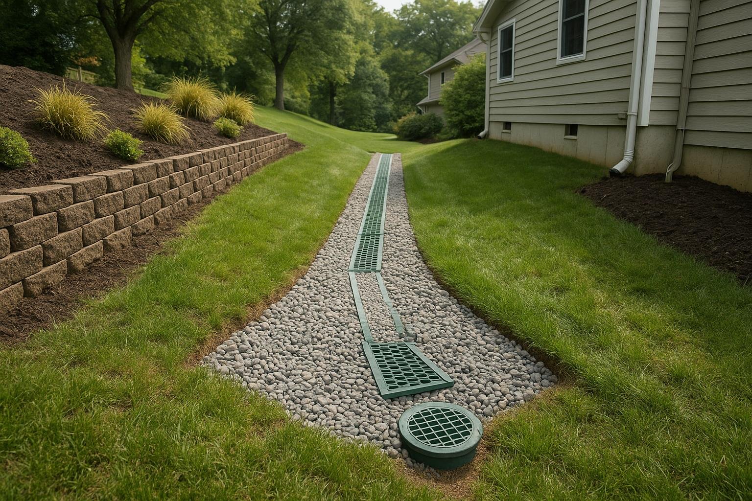 Stone path landscaping